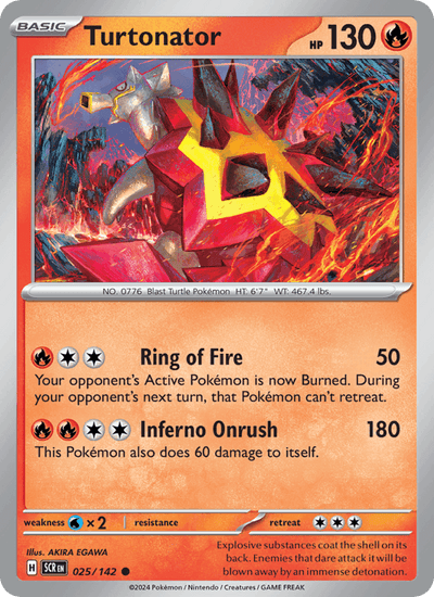 Tortunator 025/142 Stellarkrone Pokémon Karte