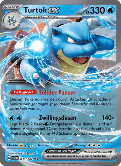 Turtok-ex 030/142 Stellarkrone Pokémon Karte