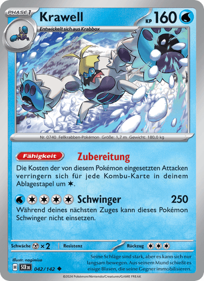 Krawell 042/142 Stellarkrone Pokémon Karte