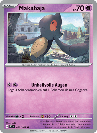 Makabaja 062/142 Stellarkrone Pokémon Karte