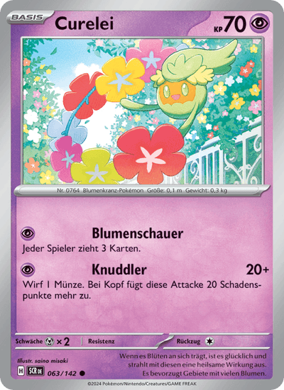 Curelei 063/142 Stellarkrone Pokémon Karte