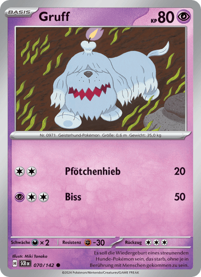 Gruff 070/142 Stellarkrone Pokémon Karte