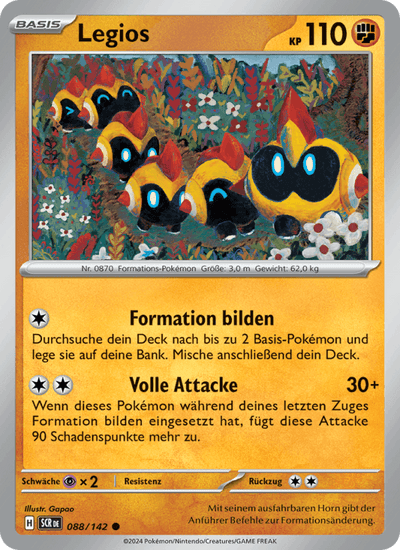 Legios 088/142 Stellarkrone Pokémon Karte