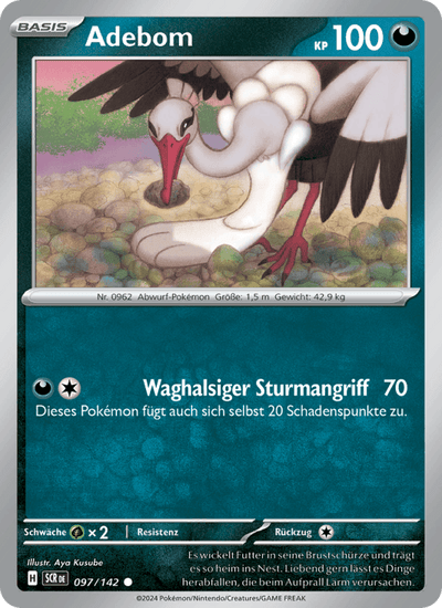 Adebom 097/142 Stellarkrone Pokémon Karte