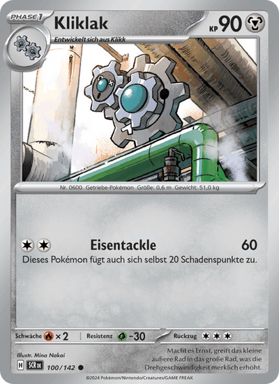 Kliklak 100/142 Stellarkrone Pokémon Karte
