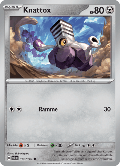 Knattox 108/142 Stellarkrone Pokémon Karte