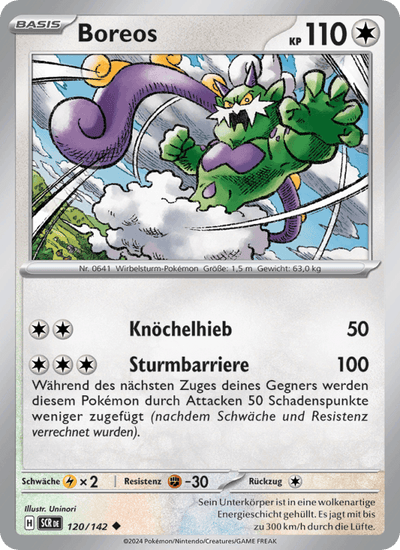 Boreos 120/142 Stellarkrone Pokémon Karte