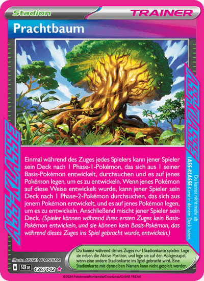 Prachtbaum 136/142 Stellarkrone Pokémon Karte