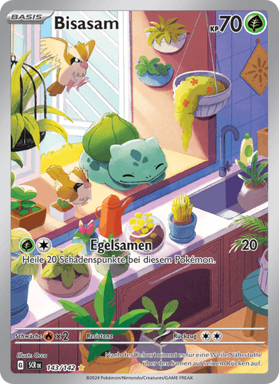 Bisasam 143/142 Stellarkrone Pokémon Karte