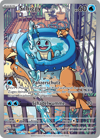 Schiggy 148/142 Stellarkrone Pokémon Karte