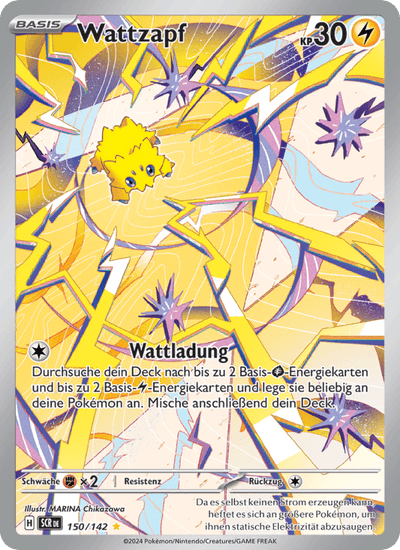 Wattzapf 150/142 Stellarkrone Pokémon Karte