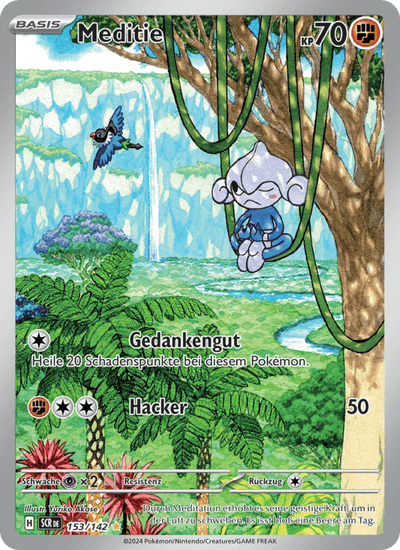 Meditie 153/142 Stellarkrone Pokémon Karte