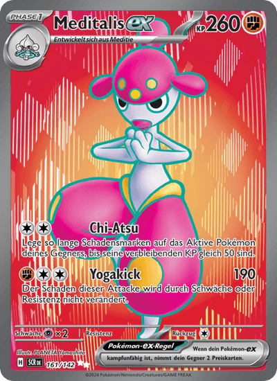 Meditalis-ex 161/142 Stellarkrone Pokémon Karte