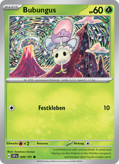 Bubungus 008/191 Stürmische Funken Pokémon Karte