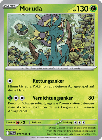Moruda 010/191 Stürmische Funken Pokémon Karte