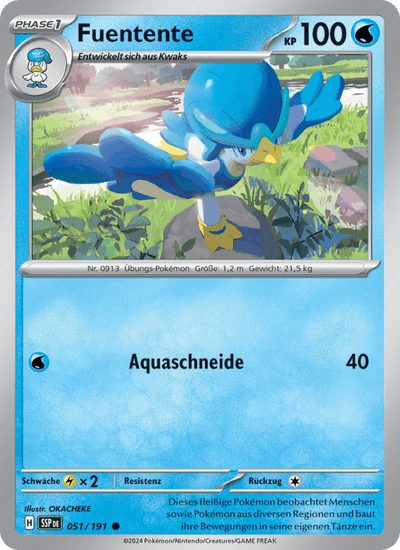 Fuentente 051/191 Stürmische Funken Pokémon Karte