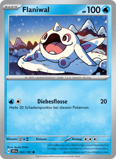 Flaniwal 053/191 Stürmische Funken Pokémon Karte