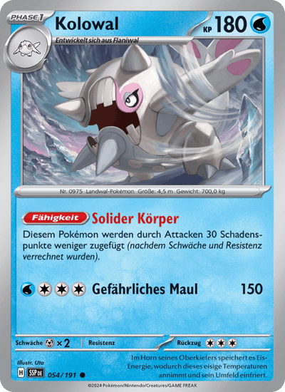 Kolowal 054/191 Stürmische Funken Pokémon Karte