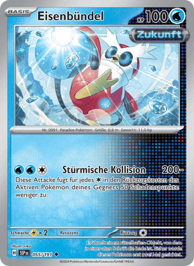 Eisenbündel 055/191 Stürmische Funken Pokémon Karte