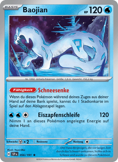 Baojian 056/191 Stürmische Funken Pokémon Karte