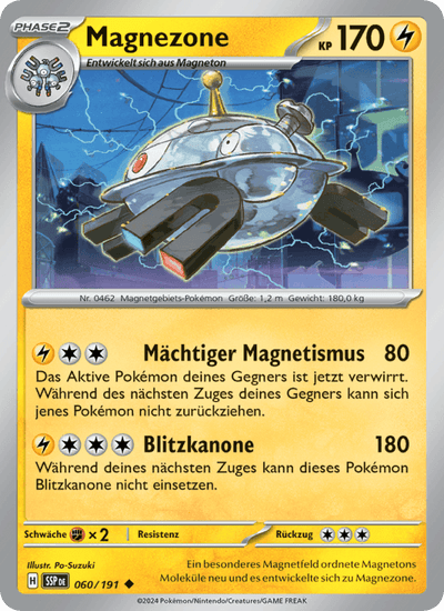 Magnezone 060/191 Stürmische Funken Pokémon Karte