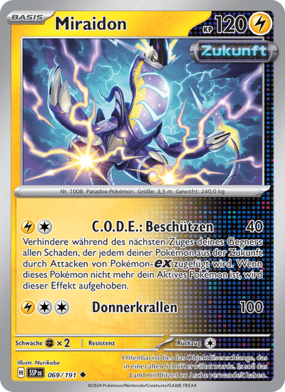 Miraidon 069/191 Stürmische Funken Pokémon Karte