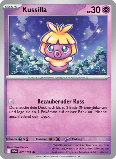Kussilla 075/191 Stürmische Funken Pokémon Karte