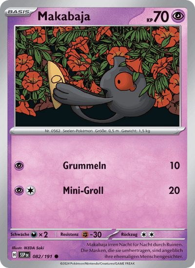 Makabaja 082/191 Stürmische Funken Pokémon Karte