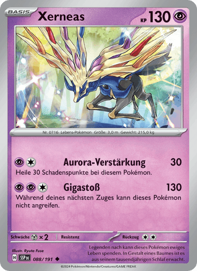 Xerneas 088/191 Stürmische Funken Pokémon Karte