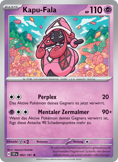 Kapu-Fala 092/191 Stürmische Funken Pokémon Karte