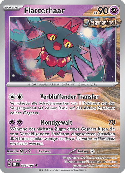 Flatterhaar 096/191 Stürmische Funken Pokémon Karte