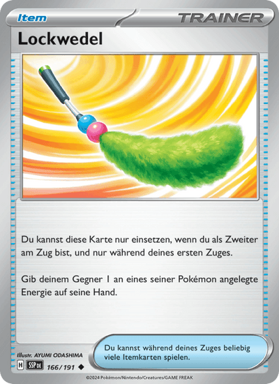 Lockwedel 166/191 Stürmische Funken Pokémon Karte