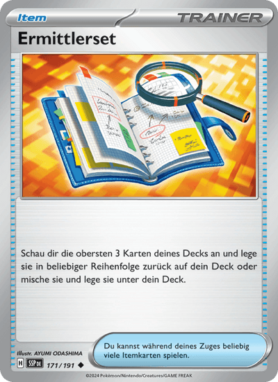 Ermittlerset 171/191 Stürmische Funken Pokémon Karte