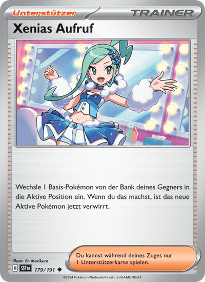 Xenias Aufruf 179/191 Stürmische Funken Pokémon Karte