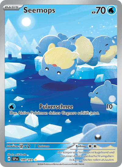 Seemops 199/191 Stürmische Funken Pokémon Karte