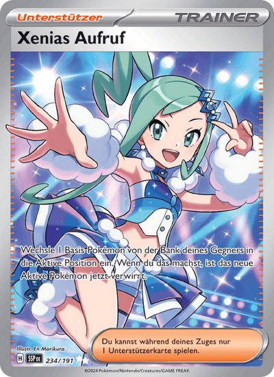 Xenias Aufruf 234/191 Stürmische Funken Pokémon Karte