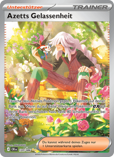 Azetts Gelassenheit 120/086 Wachsendes Chaos Pokémon Karte