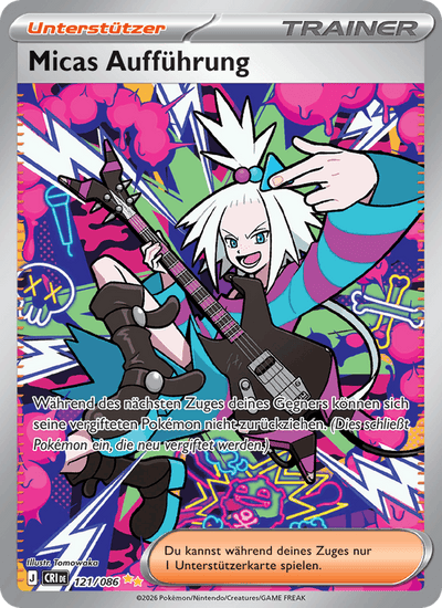 Micas Aufführung 121/086 Wachsendes Chaos Pokémon Karte