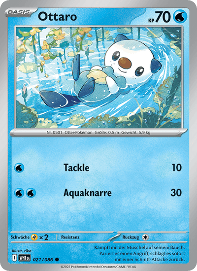 Ottaro 021/086 Weiße Flammen Pokémon Karte