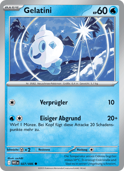 Gelatini 027/086 Weiße Flammen Pokémon Karte