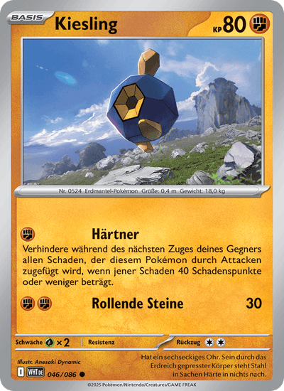 Kiesling 046/086 Weiße Flammen Pokémon Karte