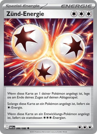 Zünd-Energie 086/086 Weiße Flammen Pokémon Karte