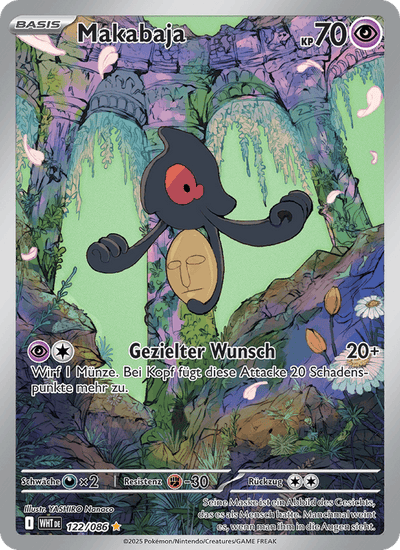 Makabaja 122/086 Weiße Flammen Pokémon Karte