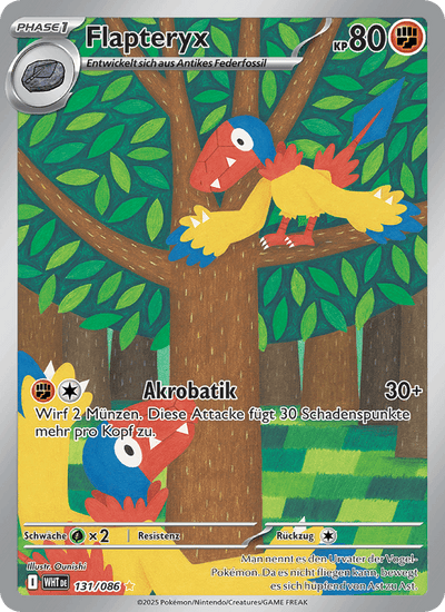 Flapteryx 131/086 Weiße Flammen Pokémon Karte