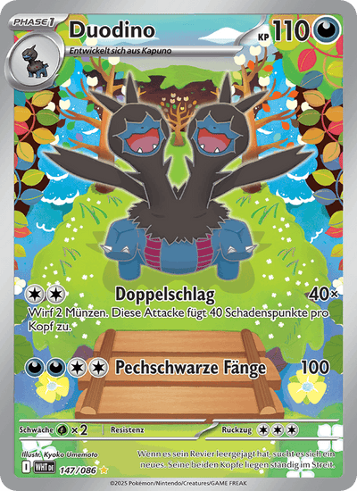 Duodino 147/086 Weiße Flammen Pokémon Karte