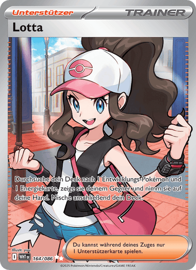Lotta 164/086 Weiße Flammen Pokémon Karte