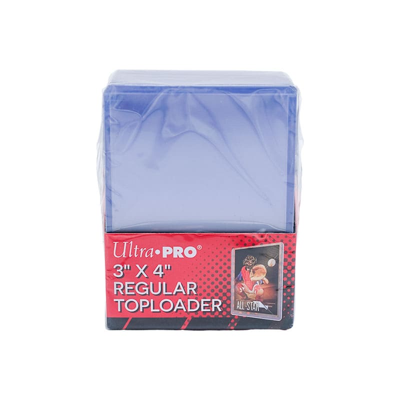 Die Packung Regular Toploader von Ultra pro, frontal.